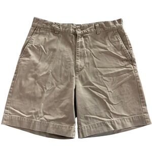 Polo Ralph Lauren Philip Short Mens 34 Khaki Tan Cotton Chino Shorts Flat Front